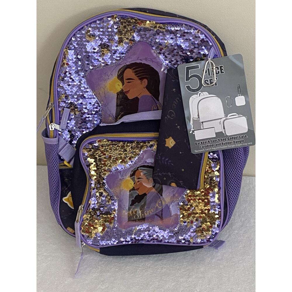 Accessory Innovations Disney Wish 5 Piece Back Pack Set - Picture 2 of 6
